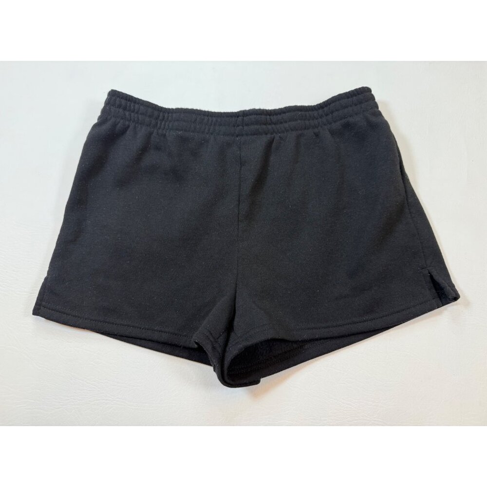 Refuge Athletics women Black Elastic Waist Athletic Short Large (bin LL151)